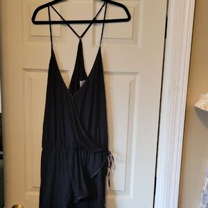 Black Sleeveless Romper